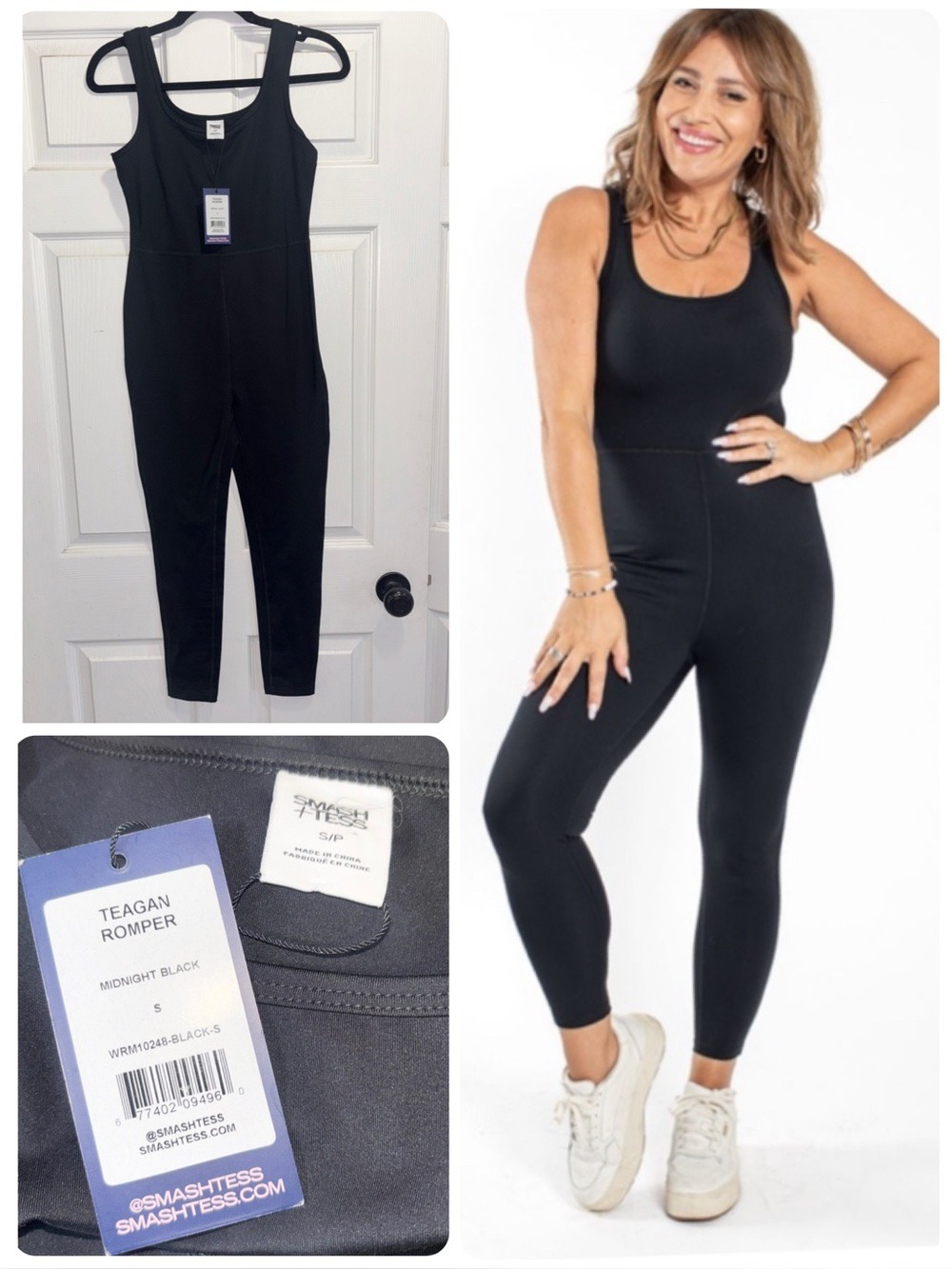 Smash + Tess Teagan Romper Jumpsuit Bodysuit Midnight black Size Small Brand New